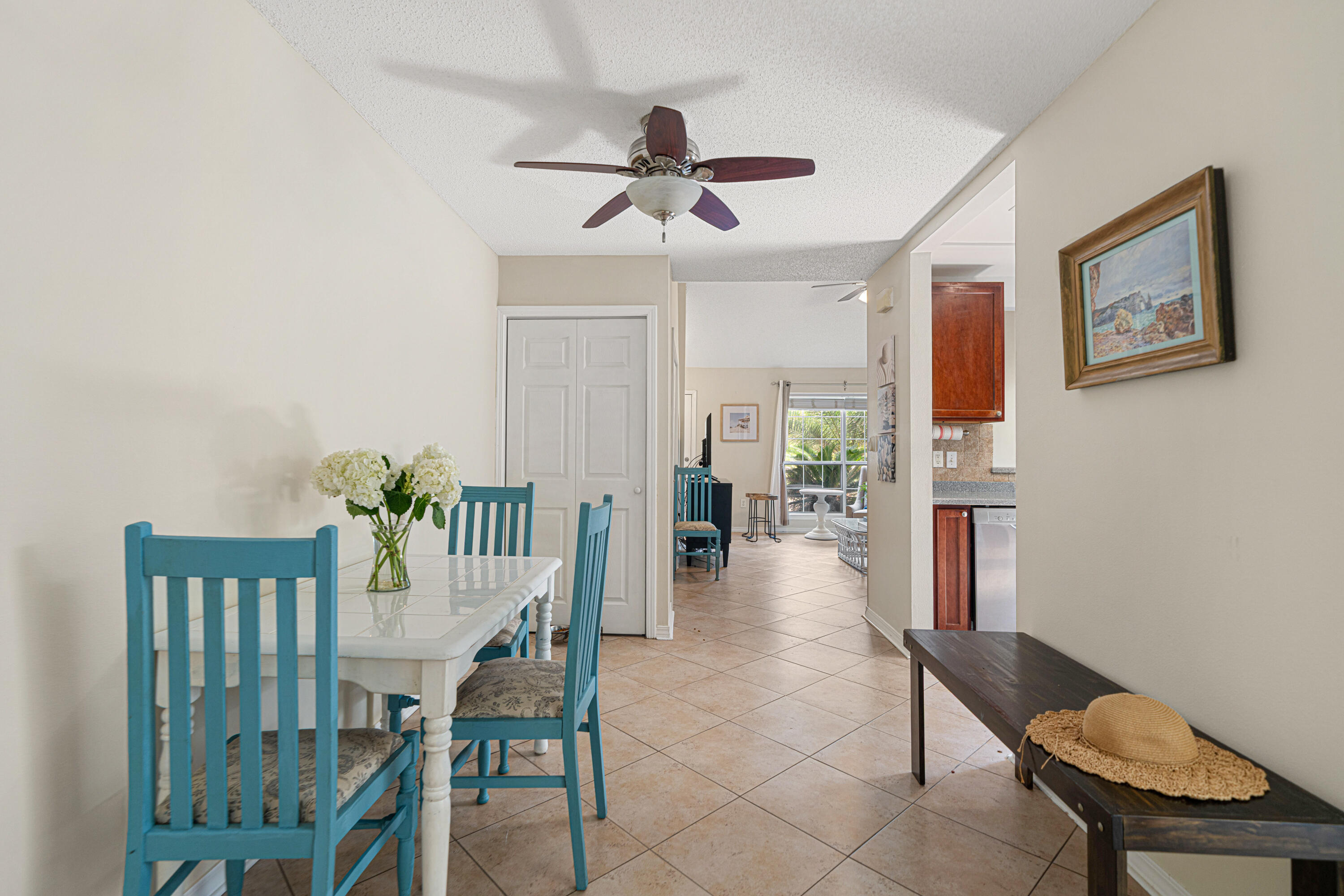 42 Vía Largo, Unit 7B Santa Rosa Beach, FL 32459 - Photo 7 of 36 a dining room with furniture and window