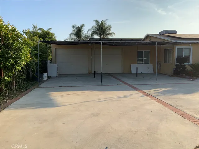 front view of a house with a garage