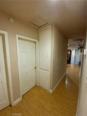 a view of a room with an empty space