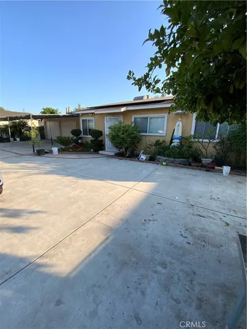 a view of a house with a patio