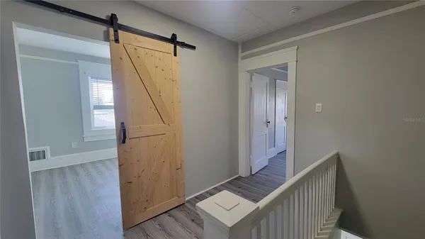 a view of stairs