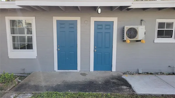 a front view of a house