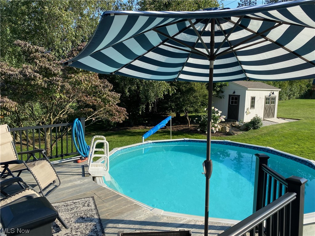 5304 Sibila Road Northwest Canton, OH 44718 - Photo 9 of 29 View of pool with a yard and an outdoor structure