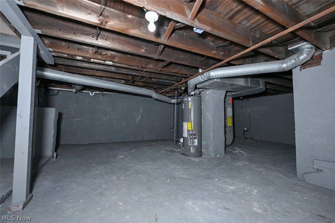 868 North Main Street Akron, OH 44310 - Photo 28 of 30 Unfinished below grade area with water heater