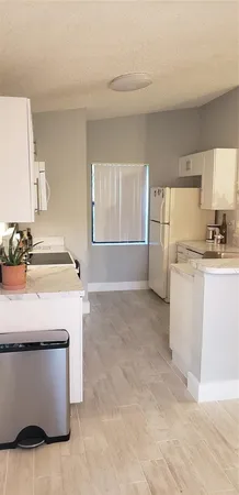 a room with a washing machine