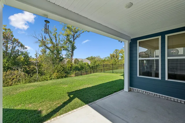 a view of a back yard