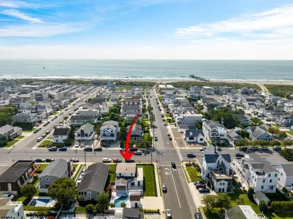 an aerial view of a city