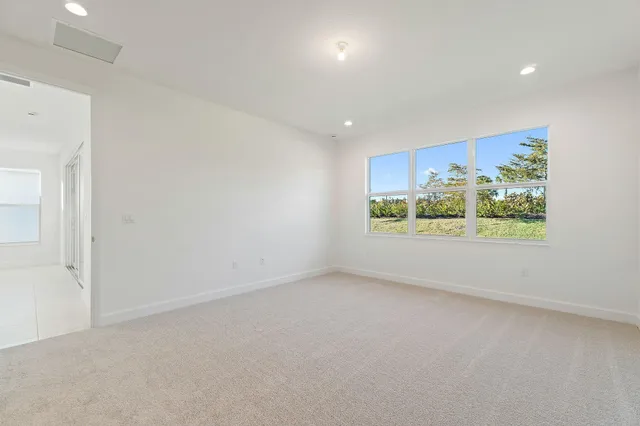 an empty room with window