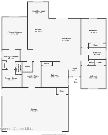 $534,900 | 936 East Valley Street South, Oldtown, ID 83822