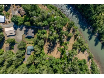 a view of a garden with a building