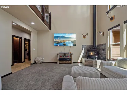 a room with furniture