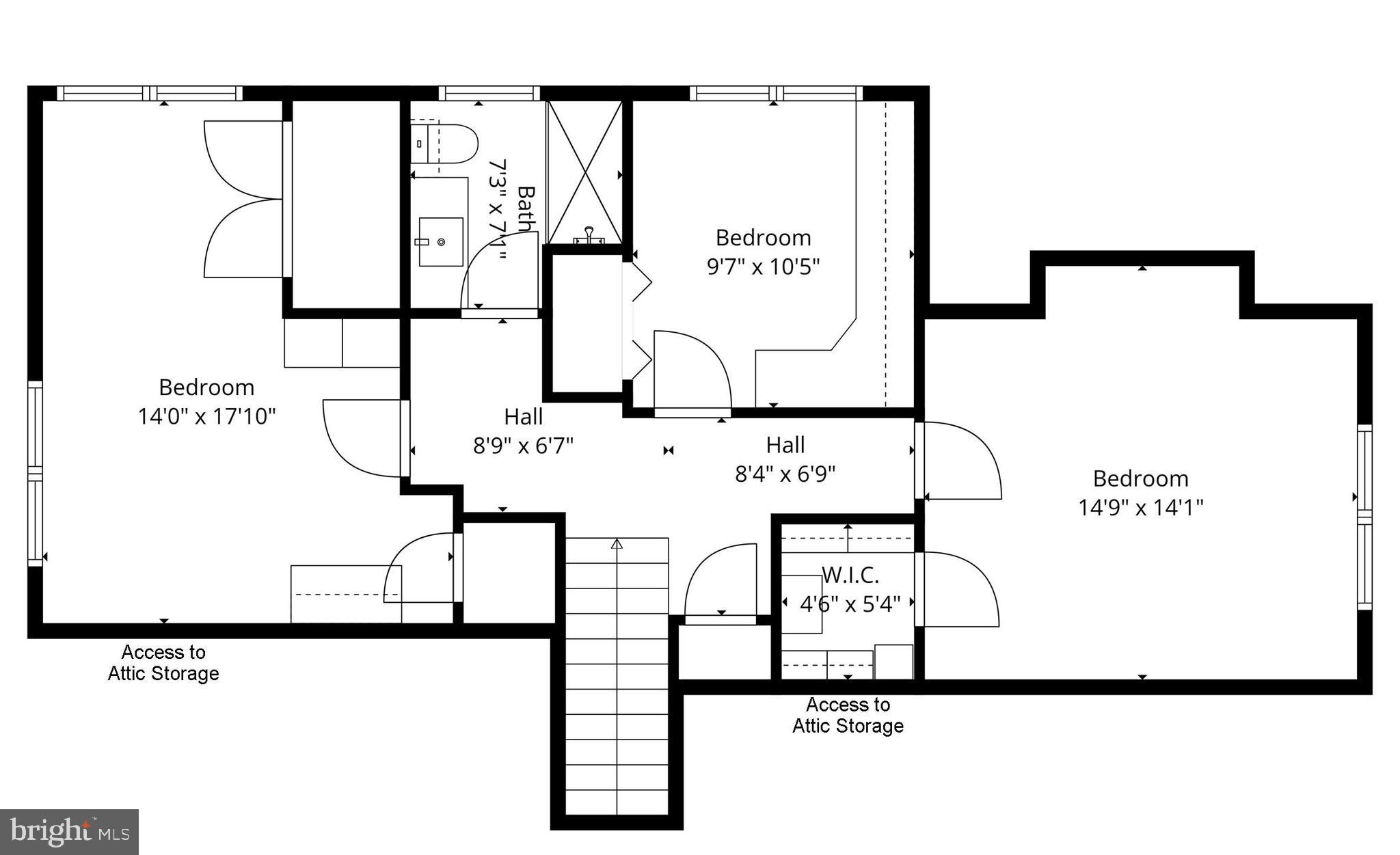 6501 Green Valley Road New Market, MD 21774 - Photo 54 of 55 Upper Level Floor Plan