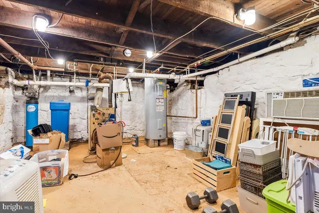 a view of storage and utility room