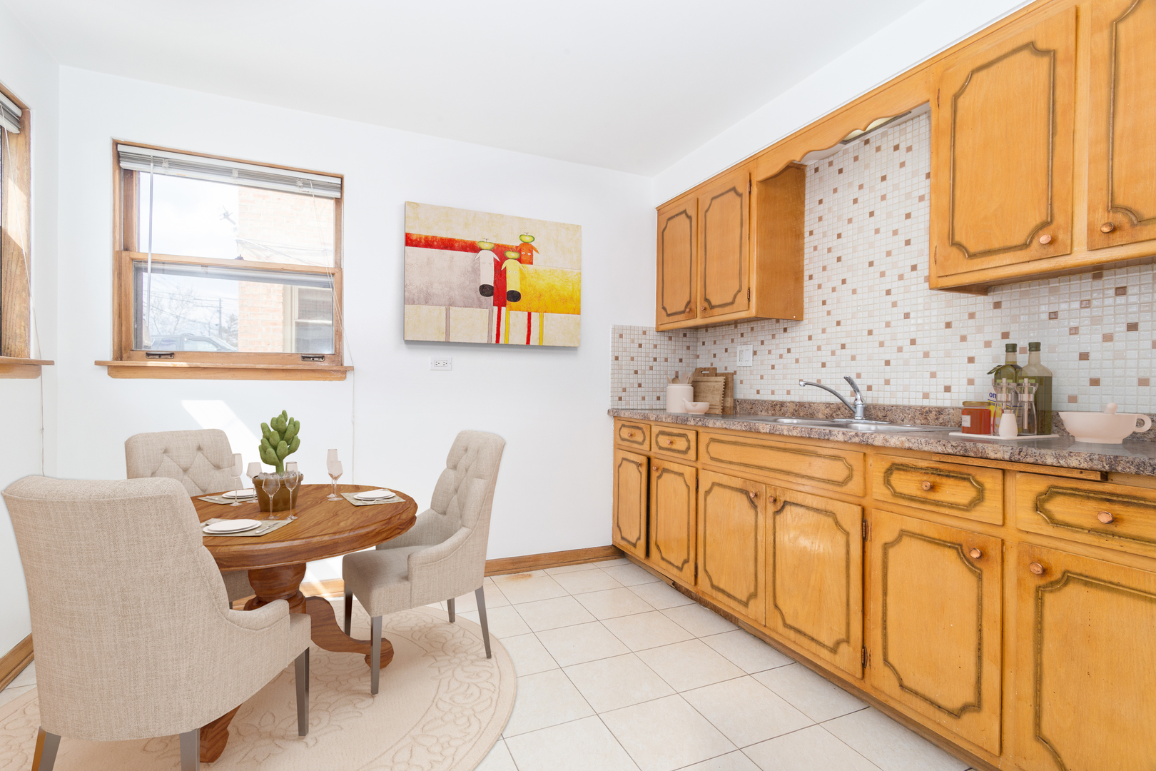 7418 North Harlem Avenue, Unit 2 Chicago, IL 60631 - Photo 4 of 10 a kitchen with stainless steel appliances a sink and a refrigerator