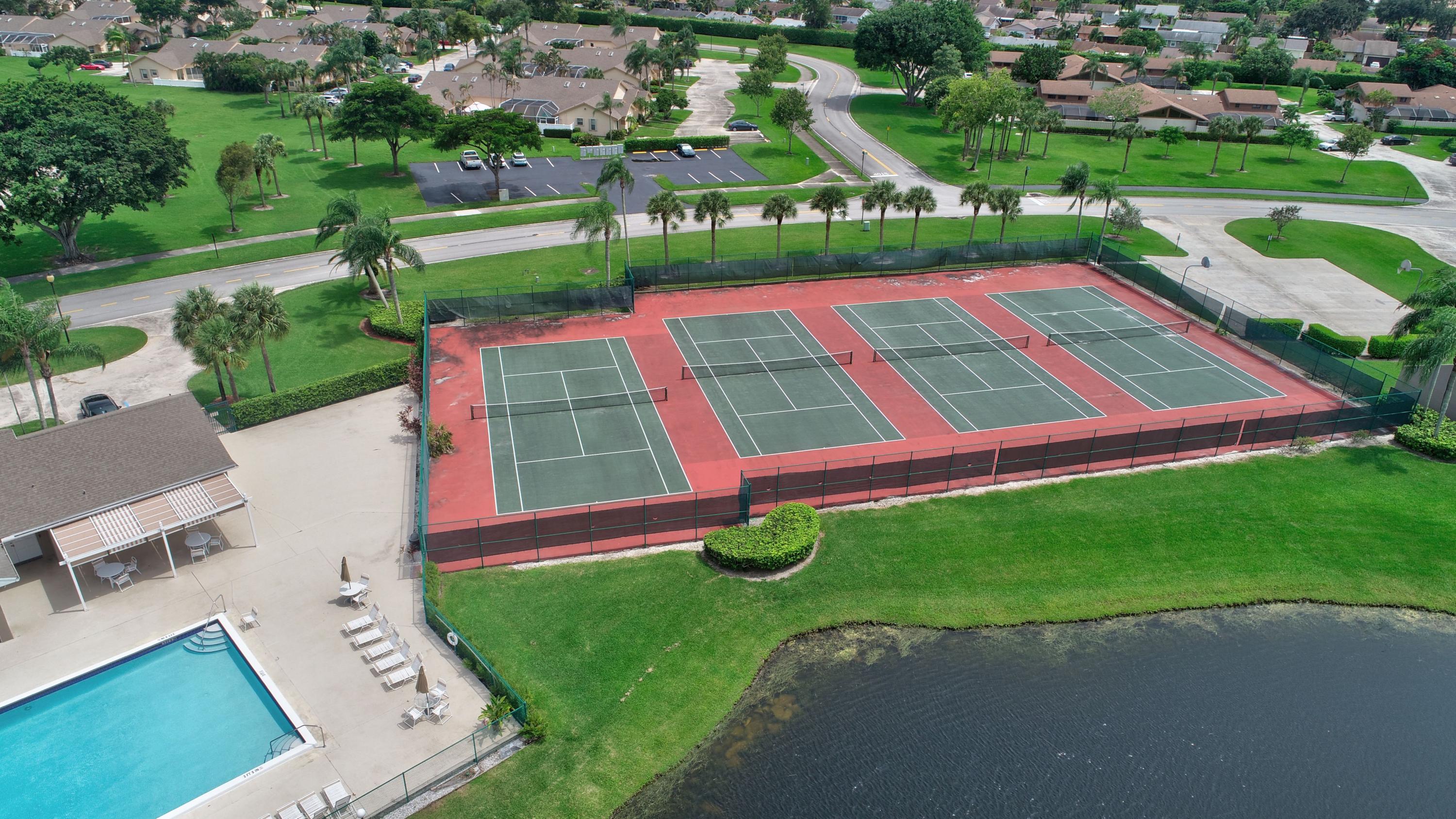 9842 Boca Gardens Trail, Unit B Boca Raton, FL 33496 - Photo 26 of 27 Clubhouse Aerials