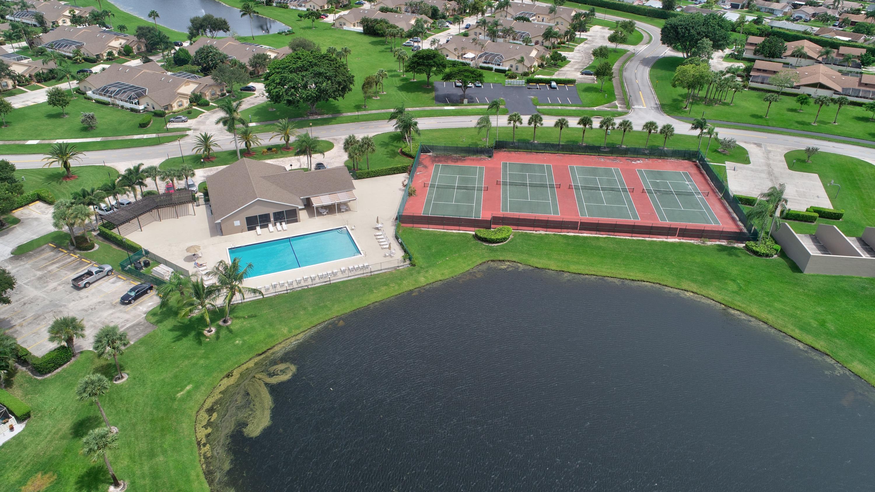 9842 Boca Gardens Trail, Unit B Boca Raton, FL 33496 - Photo 27 of 27 Clubhouse Aerials