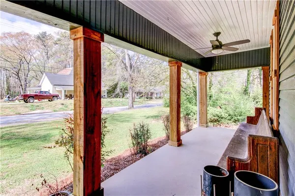 a very nice looking room with a large window