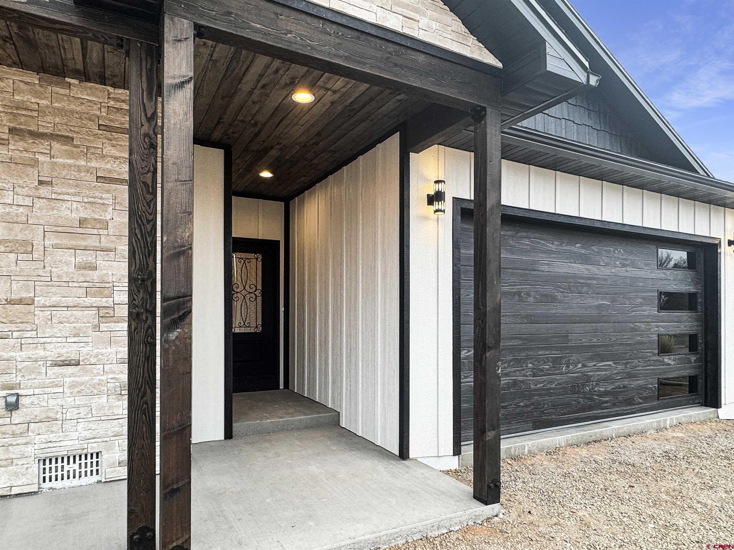 a view of front door of house