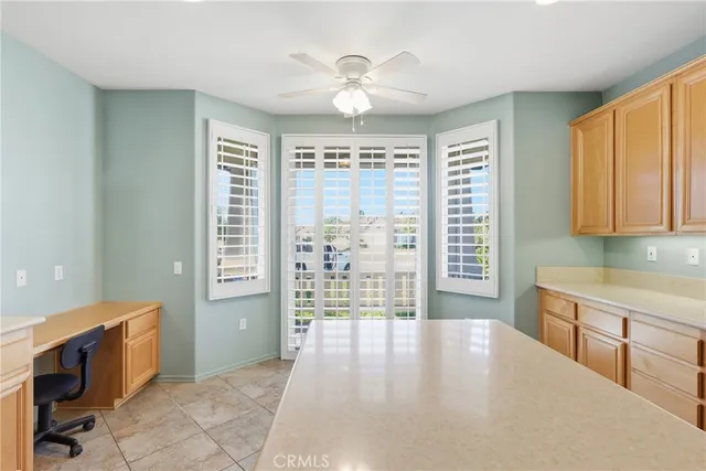 a view of livingroom with kitchen