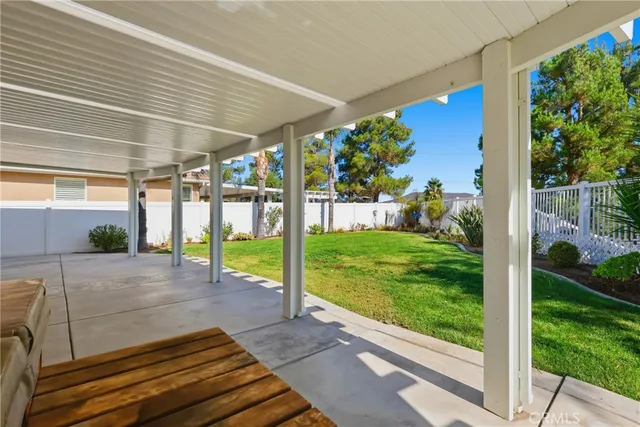a view of a backyard with garden