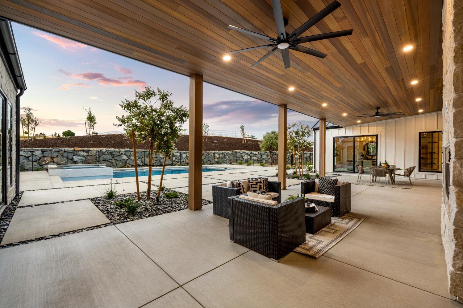 3140 Rattlesnake Road Newcastle, CA 95658 - Photo 47 of 78 a lobby with furniture and a floor to ceiling window