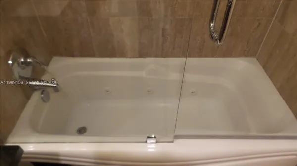 a view of balcony with wide window