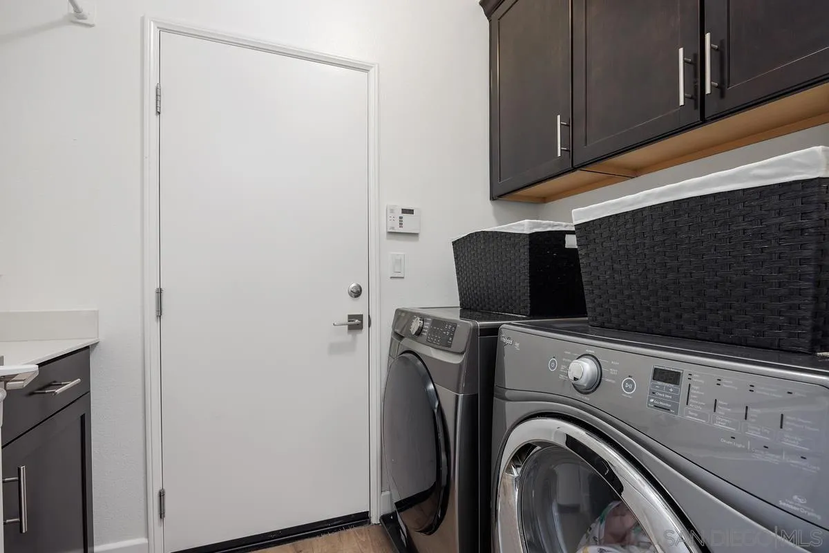 3741 Bergen Peak Place Carlsbad, CA 92010 - Photo 13 of 39 a view of storage and utility room with washer and dryer