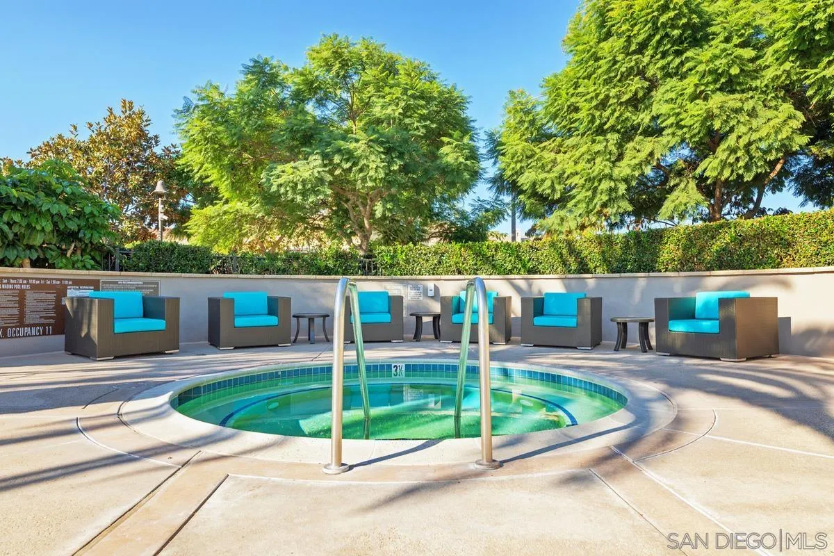 3741 Bergen Peak Place Carlsbad, CA 92010 - Photo 34 of 39 swimming pool view with a garden space