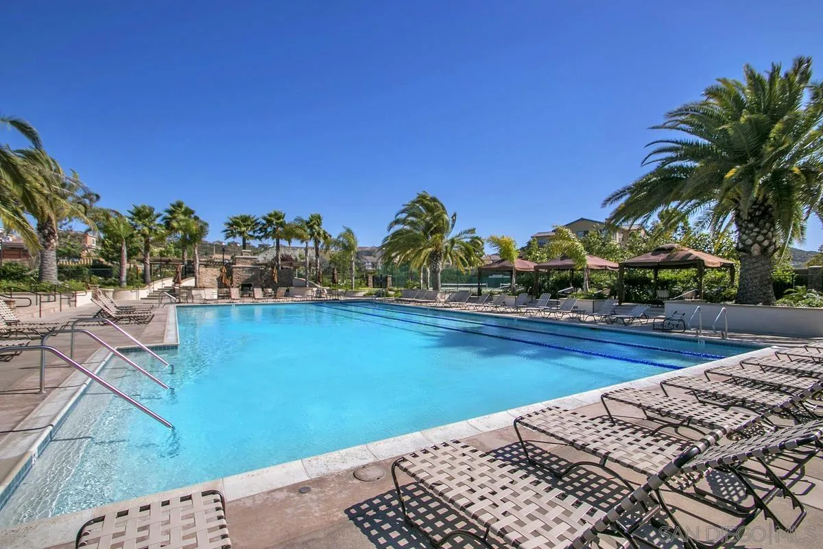 3741 Bergen Peak Place Carlsbad, CA 92010 - Photo 37 of 39 a view of a swimming pool and an outdoor space