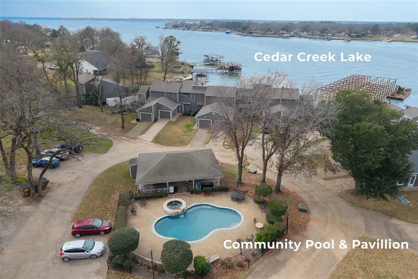 a view of a dining area with furniture