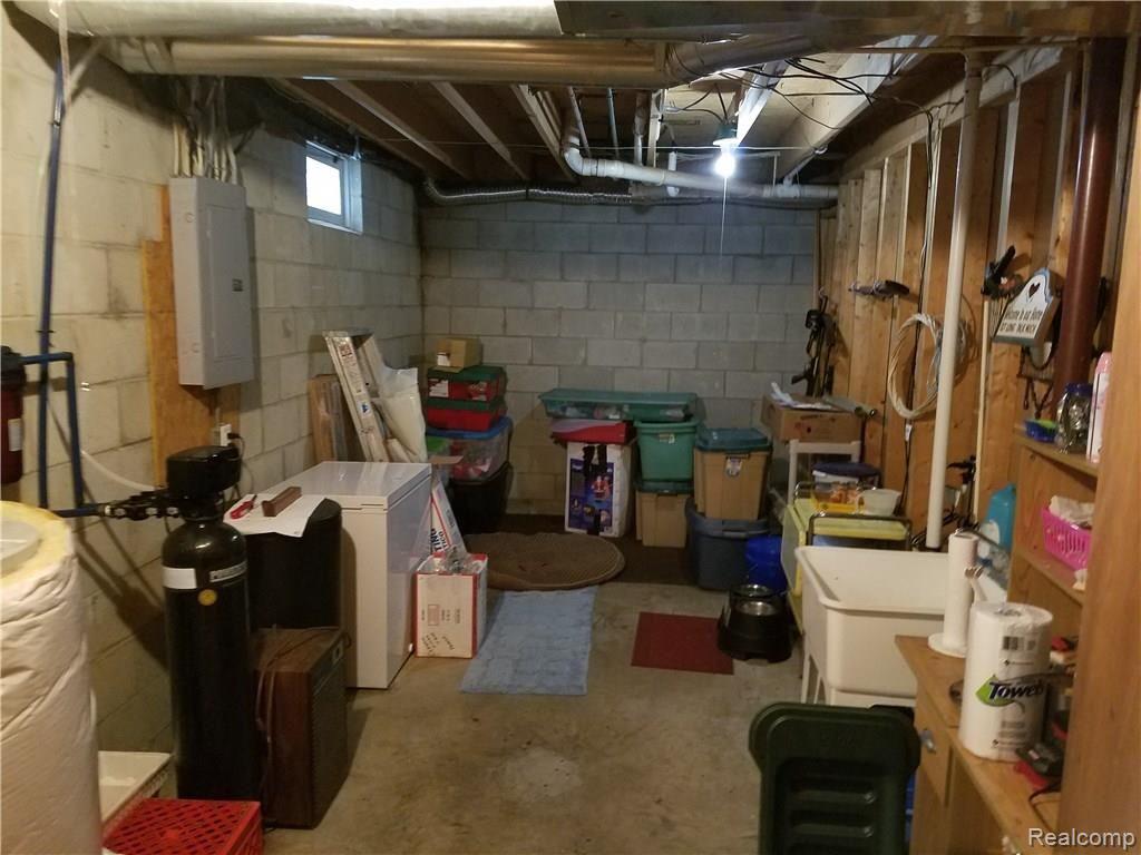 11445 Norman Road Yale, MI 48097 - Photo 14 of 32 This is a view of the storage area in the basement.