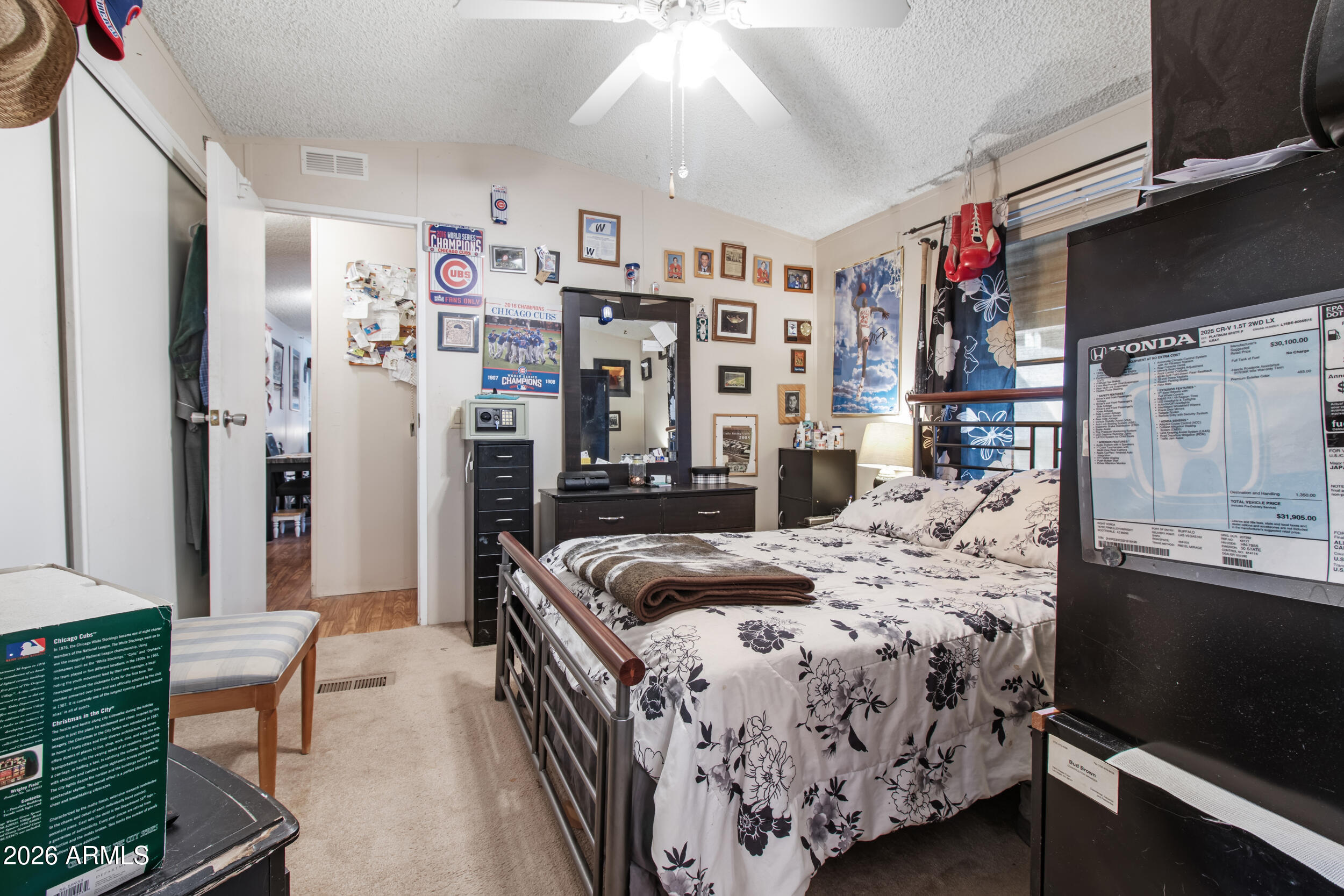 2121 North Center Street, Unit 15 Mesa, AZ 85201 - Photo 21 of 50 a bedroom that has a bed and a desk in it