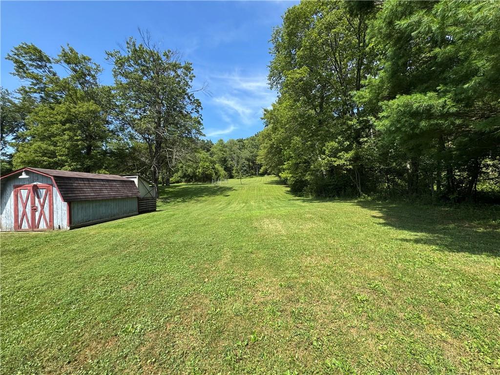375 Browns Hill Road Valencia, PA 16059 - Photo 20 of 22 a backyard of a house with lots of green space