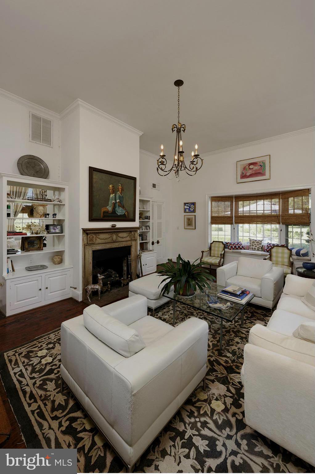 1176 Delaplane Grade Road Upperville, VA 20184 - Photo 6 of 30 Built-ins flank the fireplace w/large bay window