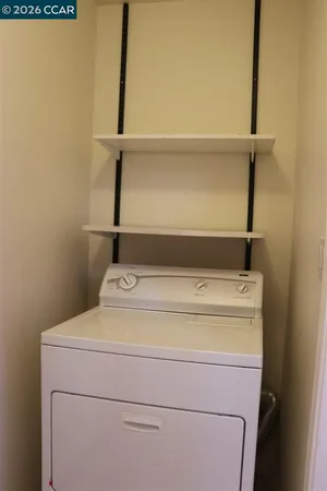 a close view of washer and dryer