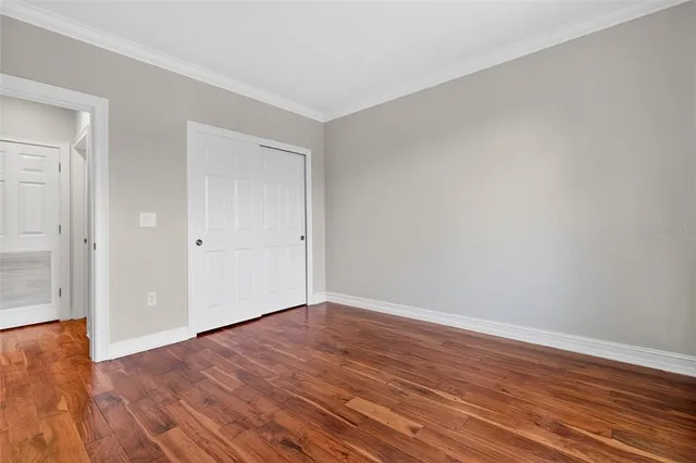 a workspace with furniture and wooden floor