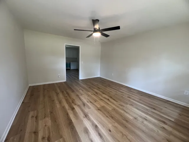 wooden floor in an empty room