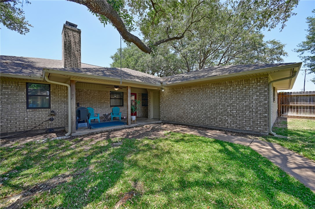 1600 Pecan Street Brenham, TX 77833 - Photo 30 of 33 Back yard with view of patio and breezeway