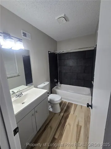 an empty room with a workbench