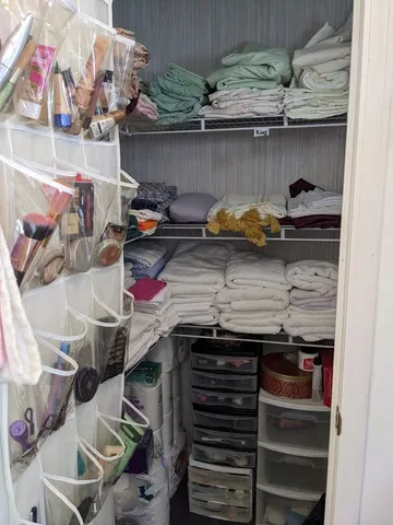 a view of storage and utility room