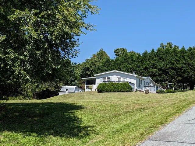 a house view with a garden