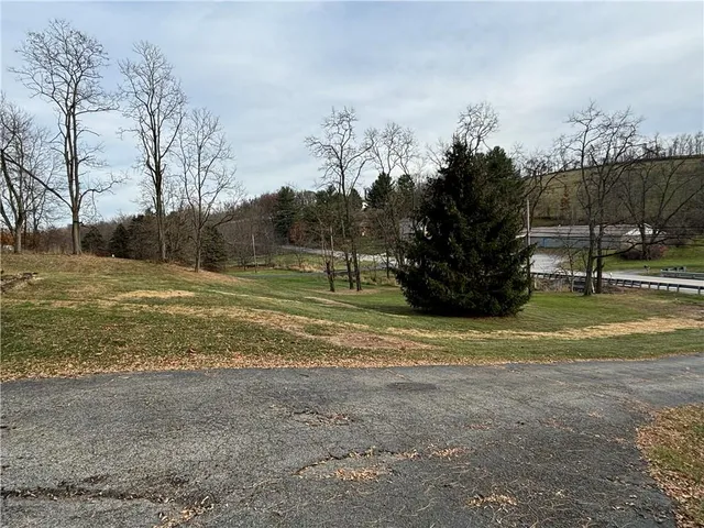 a back yard of a house
