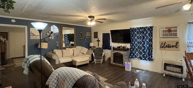 a large bathroom with double vanity and a shower