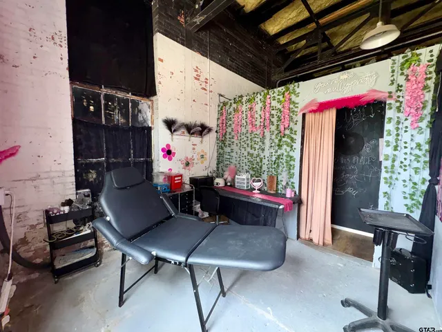 a view of a door of the house