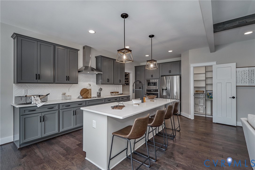 1 Scotchtown Road Beaverdam, VA 23015 - Photo 12 of 29 a kitchen with a sink a stove a refrigerator and cabinets