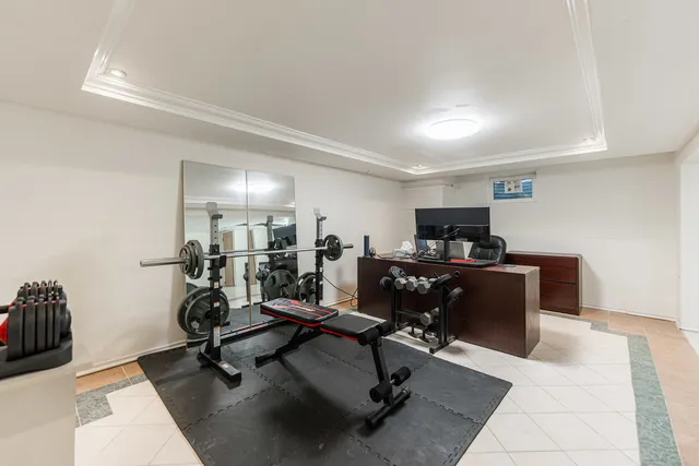 a view of a workspace with furniture