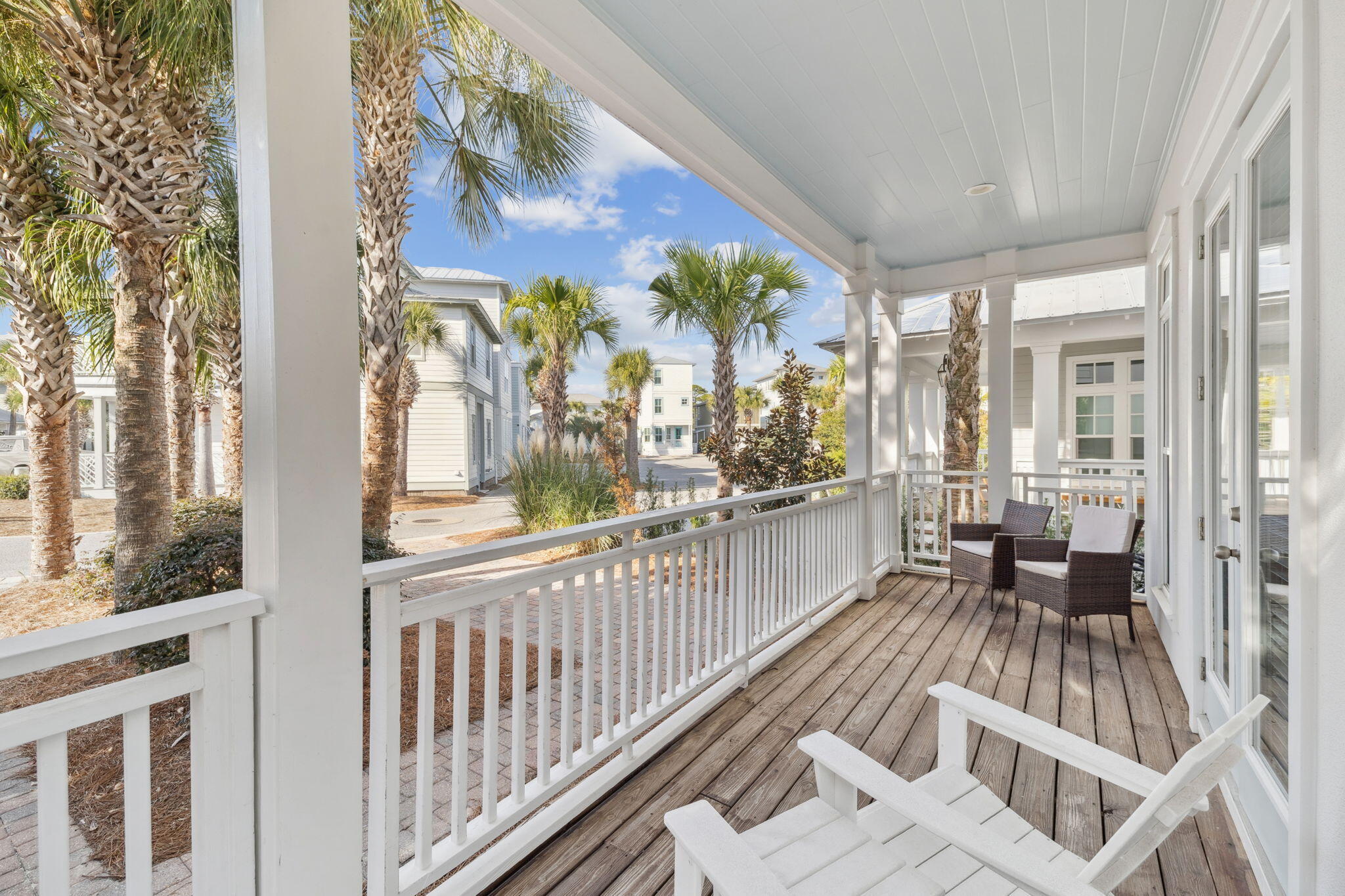8 Barefoot Lane Seacrest, FL 32461 - Photo 21 of 62 a view of a balcony with wooden floor
