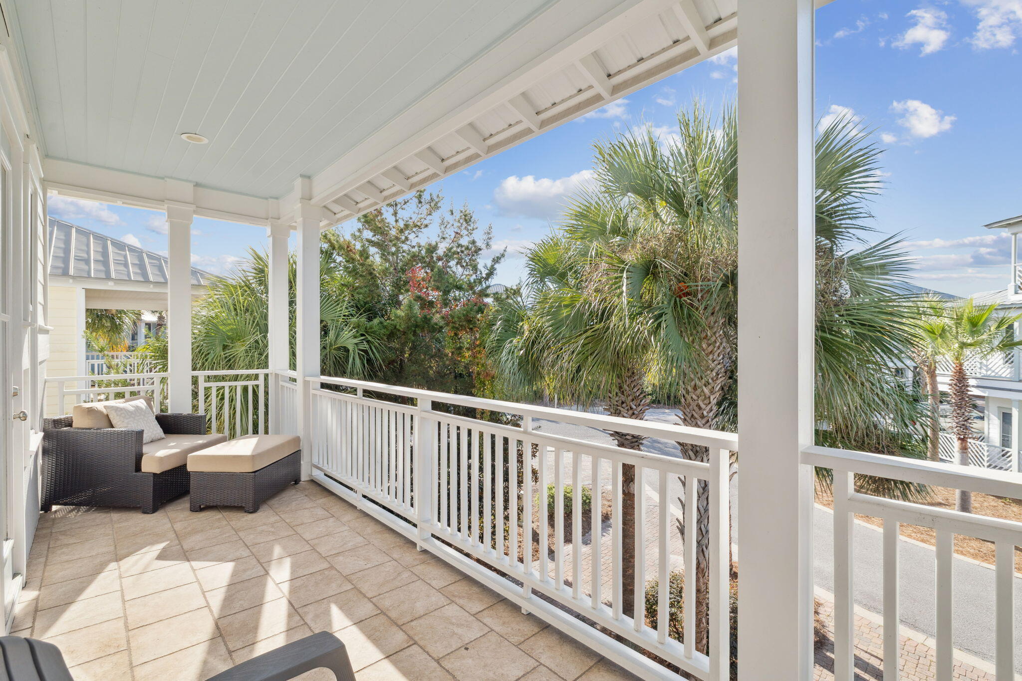 8 Barefoot Lane Seacrest, FL 32461 - Photo 38 of 62 a balcony with furniture and garden view