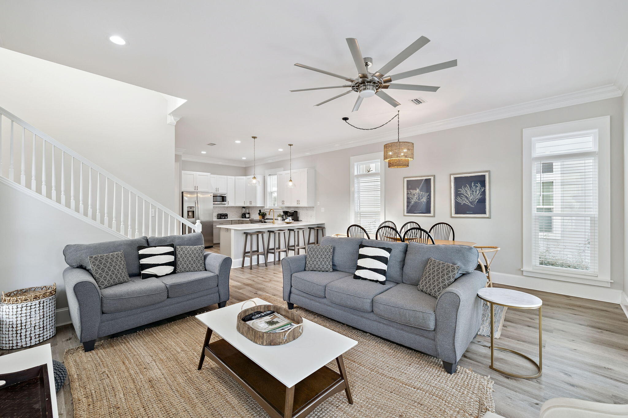 8 Barefoot Lane Seacrest, FL 32461 - Photo 4 of 62 a living room with furniture a ceiling fan and a window