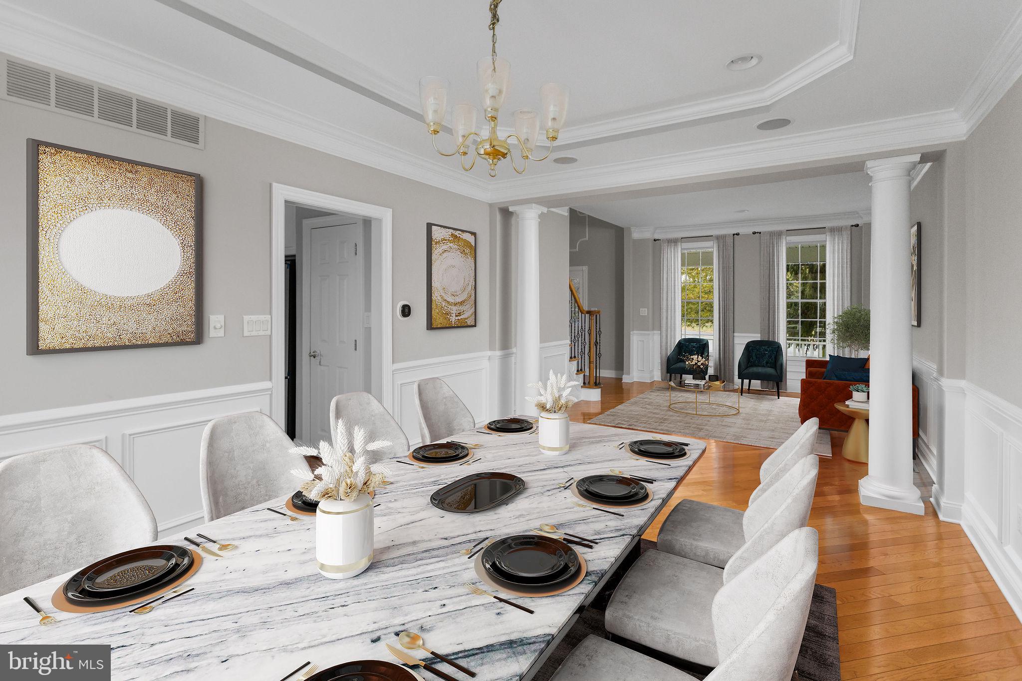 2 Thorn Lane Chesterfield, NJ 08515 - Photo 15 of 47 Elegant dining space with modern flair.
